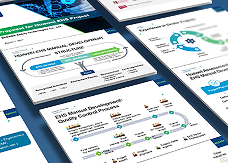 商務競標PPT設計 -華為海外EHS項目方案