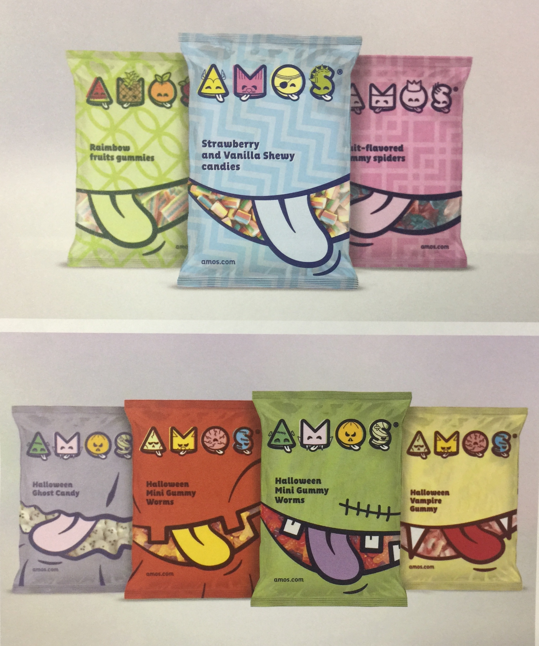 香港兒童創(chuàng)意糖果品牌Amos——食品插畫包裝設(shè)計(jì)